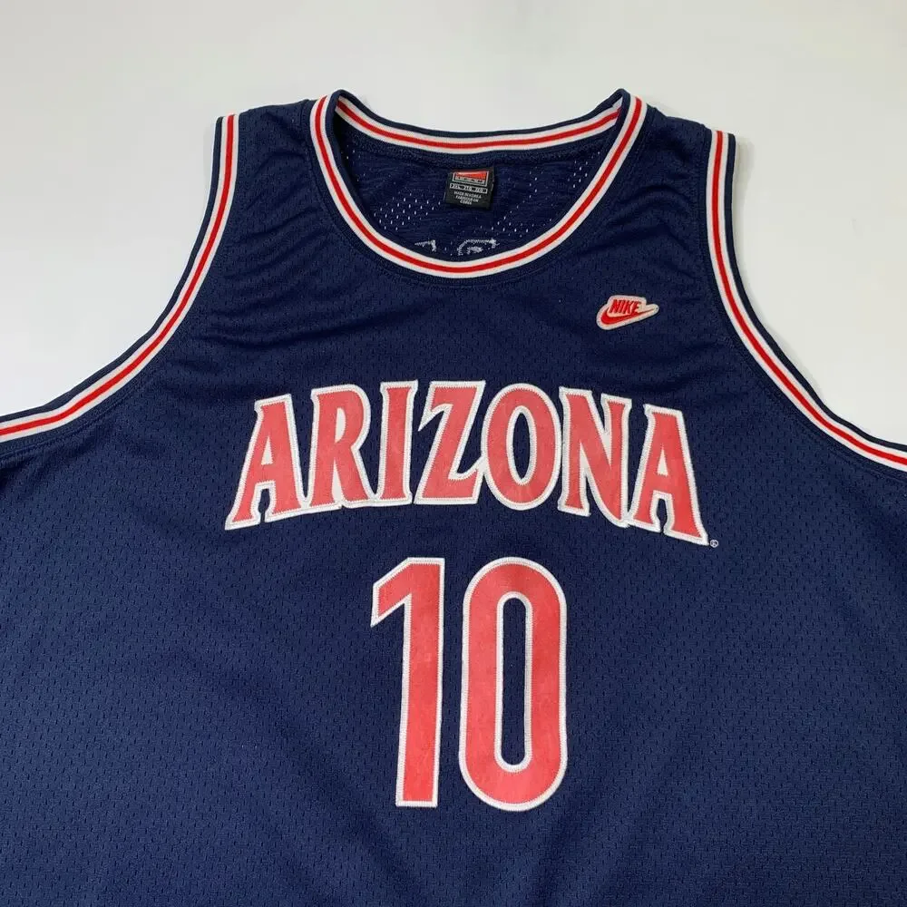 Vintage Arizona Wildcats Jersey Mens 3XL Mike Bibby #10 Basketball Nike 90s